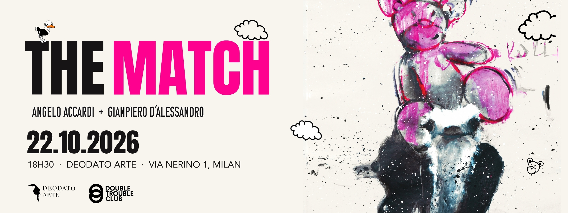 THE MATCH, Angelo Accardi et Gianpiero D'Alessandro chez Deodato Arte Milan