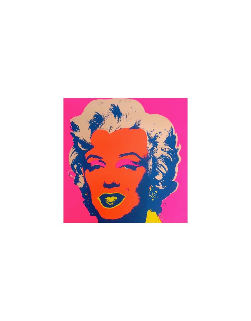 Marilyn Monroe - Orange sur fond Rose 11.22