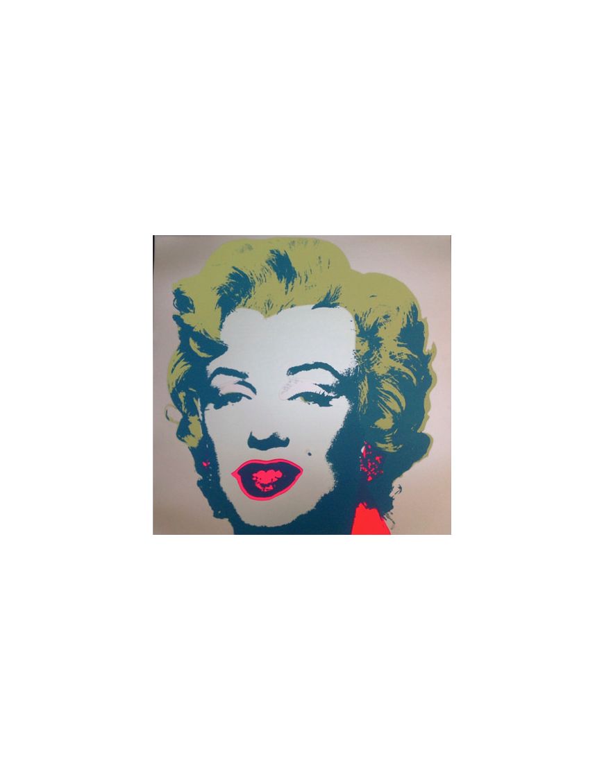 Marilyn Monroe - Bleu sur fond Gris 11.26