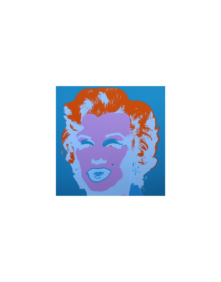 Marilyn Monroe - Pourpre sur fond Bleu 11.29