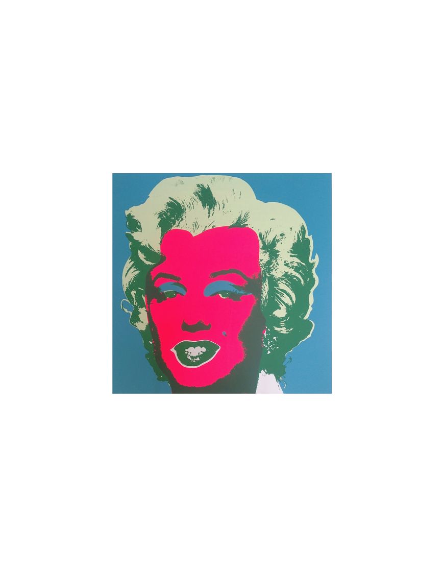 Marilyn Monroe - Rose sur fond Bleu 11.30