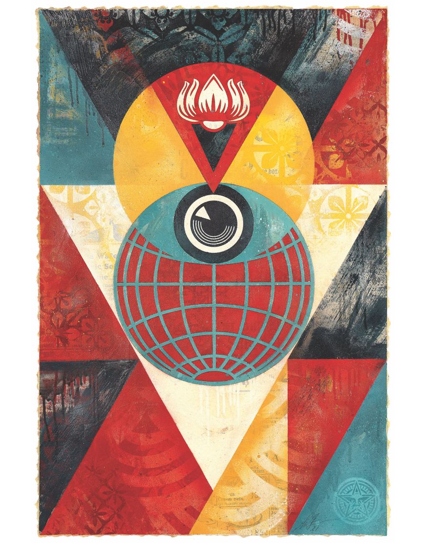 3rd Eye Geometric Study (Red)