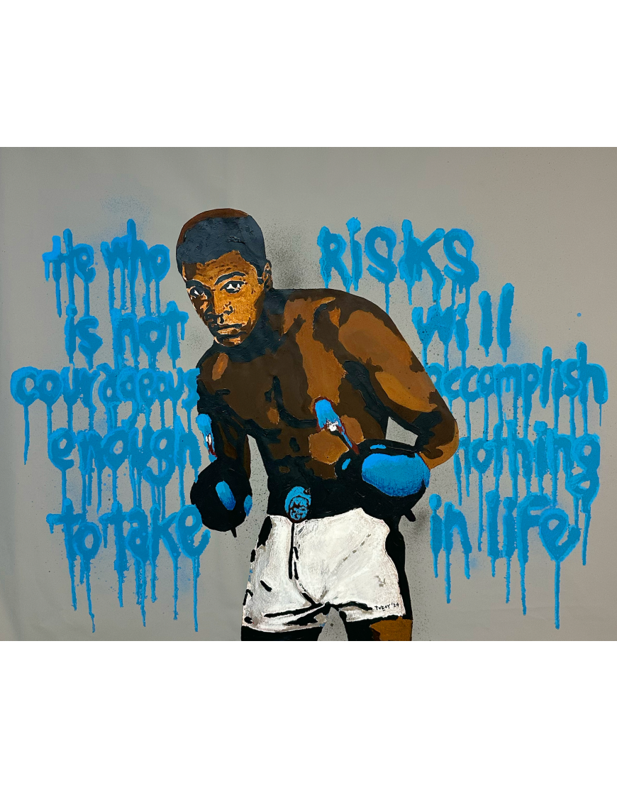 Take Risks Muhammad Ali - Blue