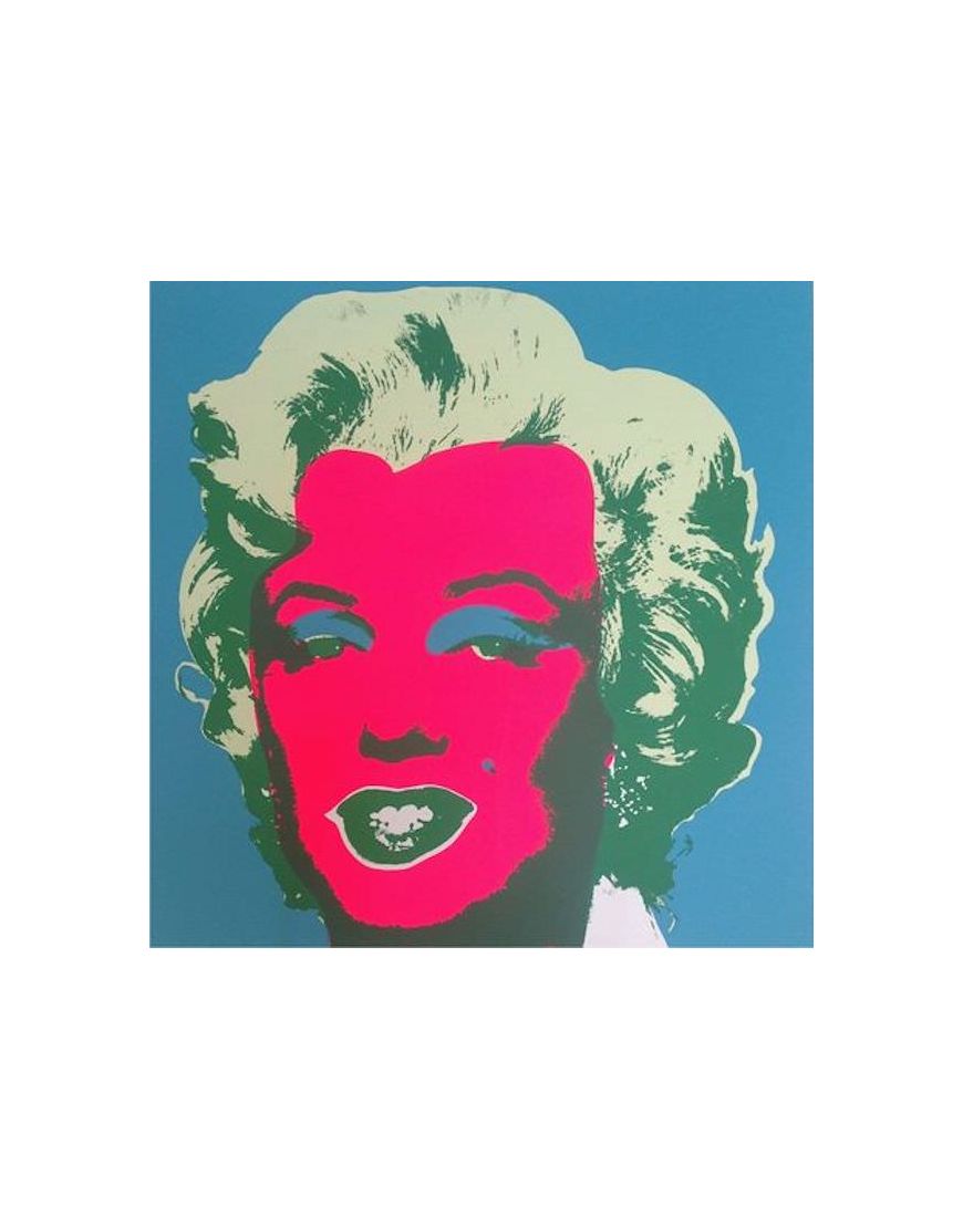 Lithographie signée Marilyn Monroe par Andy Warhol avec
