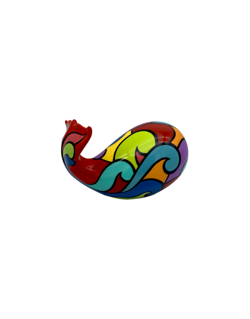 Rolling Red - Whale Pop, Size M