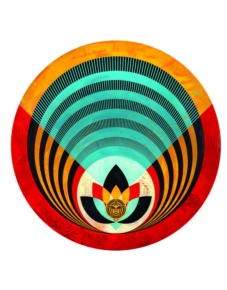 Circular Radiant Lotus