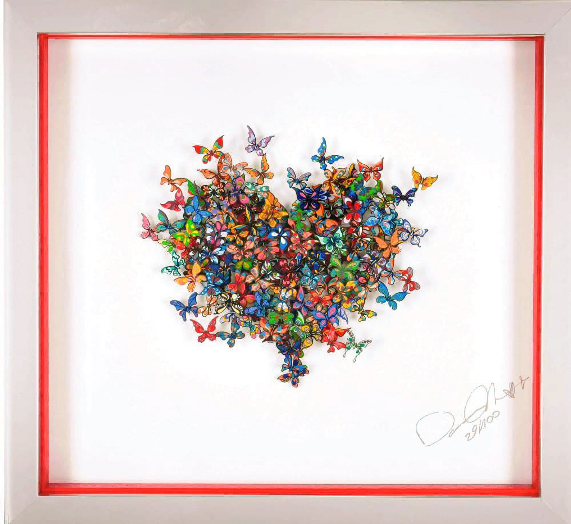 My Heart Is All a Flutter Papercut