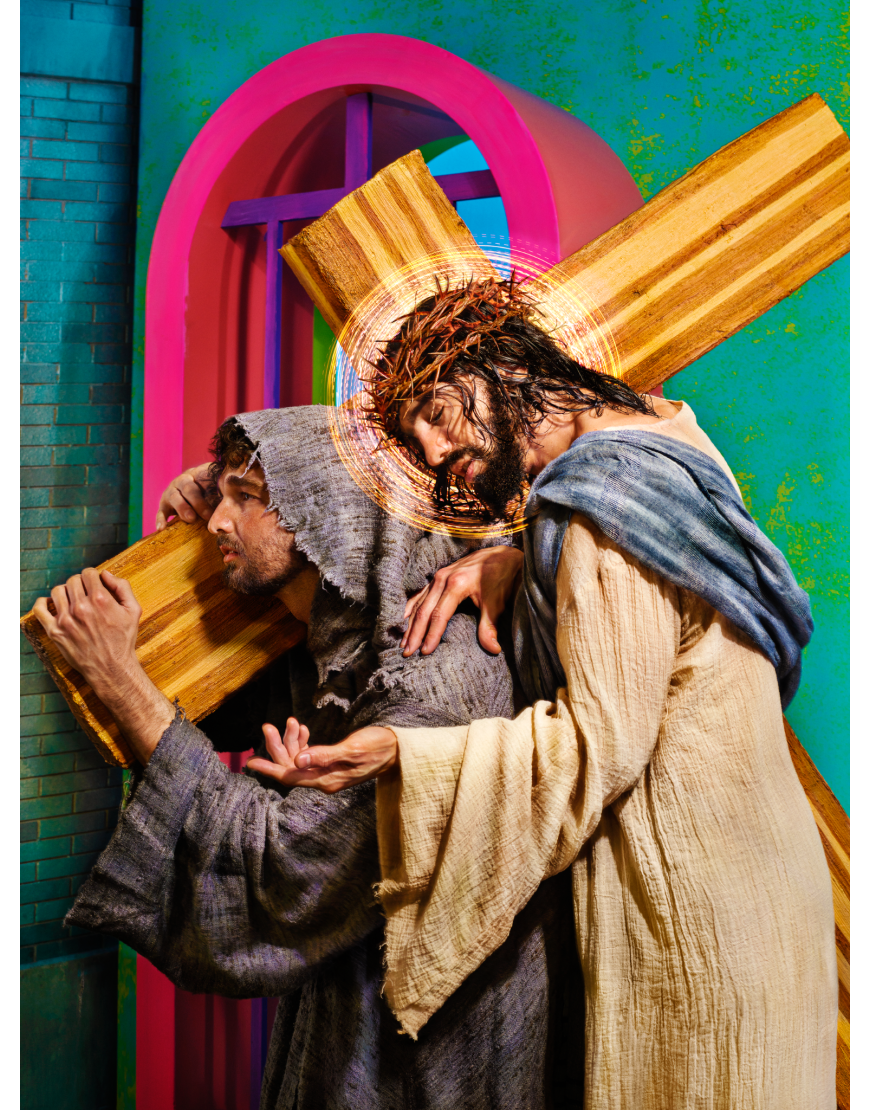 V: Simon of Cyrene is made to bear the Cross