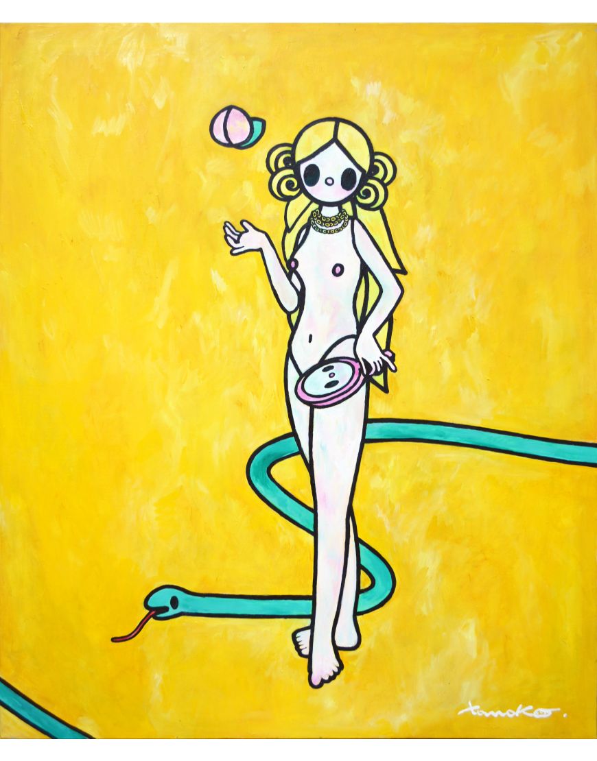 Eve and the Snake with Peach Mirror