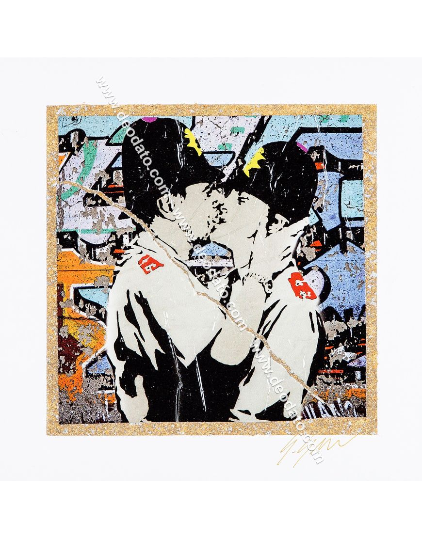 Bisou hommage à Banksy