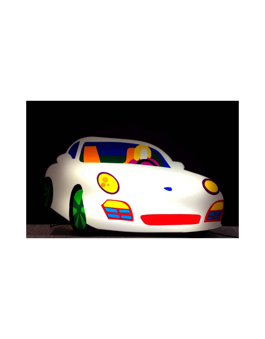Porsche Bianca (SCULPTURE LUMINEUSE)