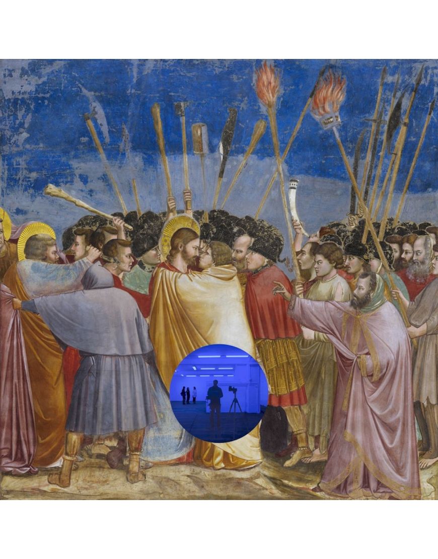 Gazing Ball - Giotto The Kiss of Judas