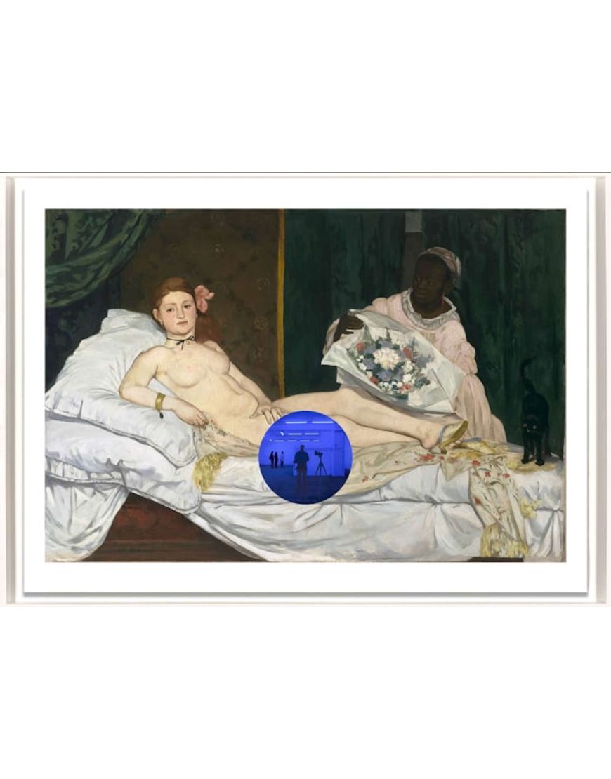 Gazing Ball - Manet Olympia