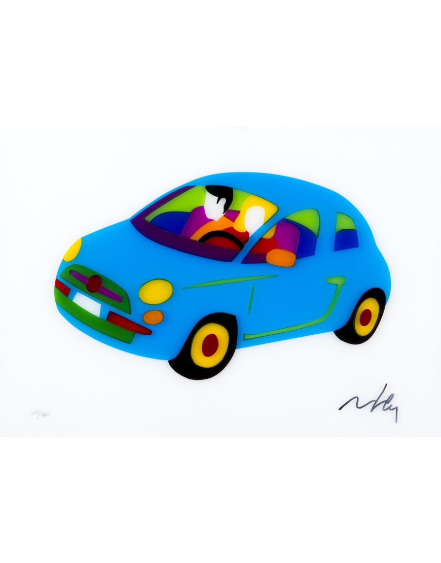 Fiat 500 Vintage Bleu