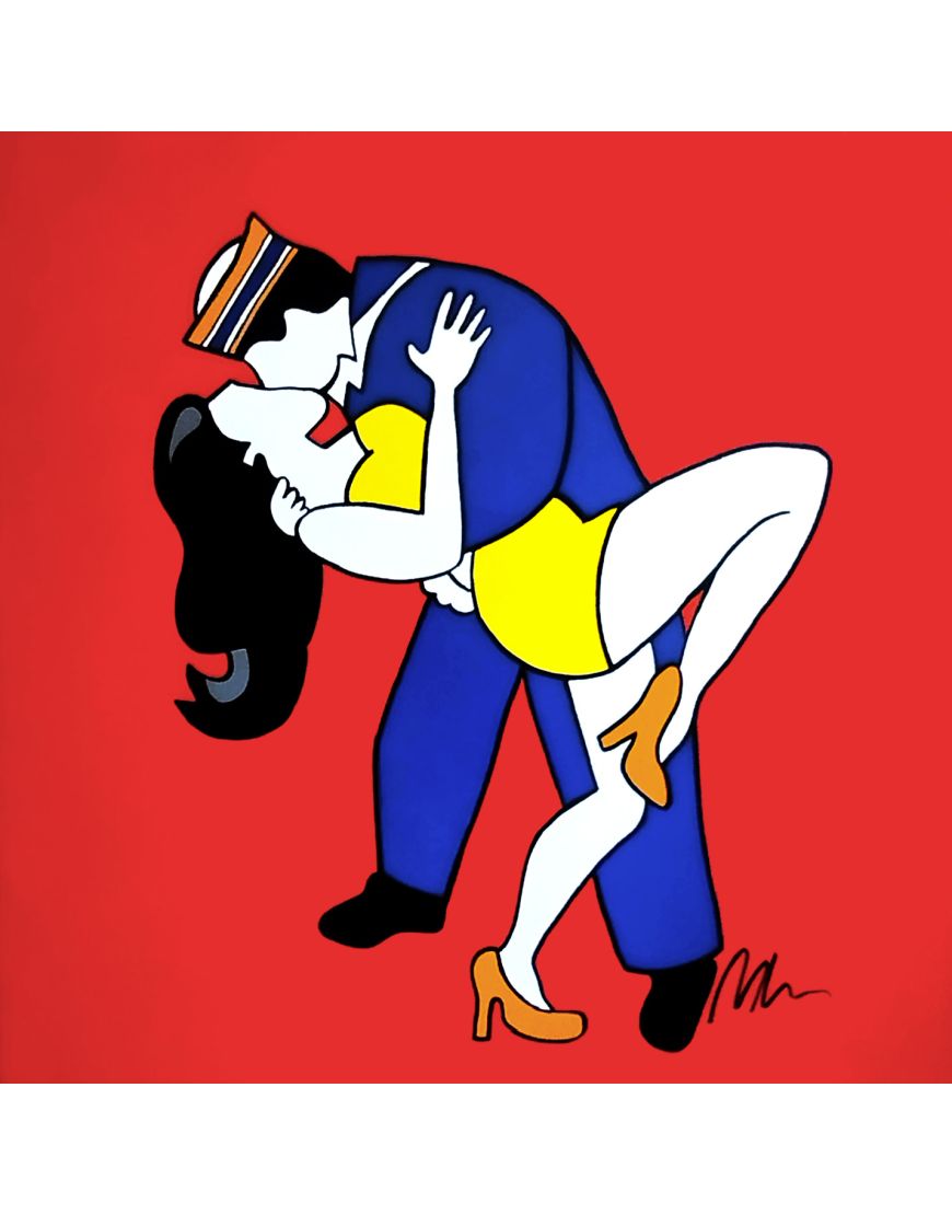 Bacio a Times Square