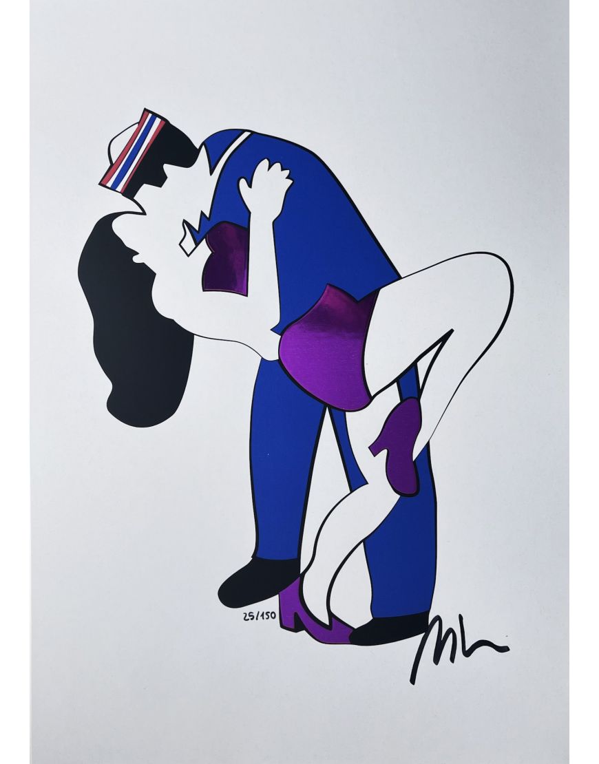 Bacio a Times Square - Sérigraphie