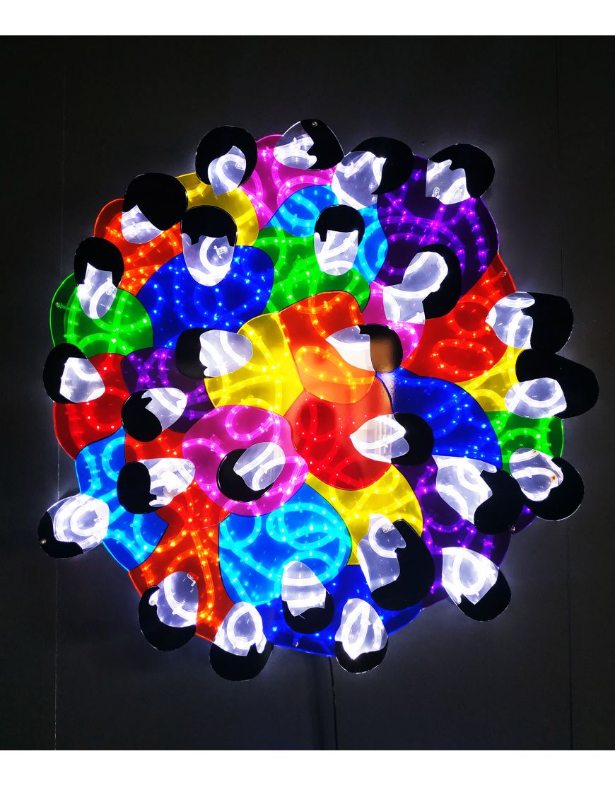 Volto degli Altri (Sculpture lumineuse)