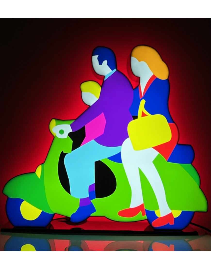 Famiglia in Vespa