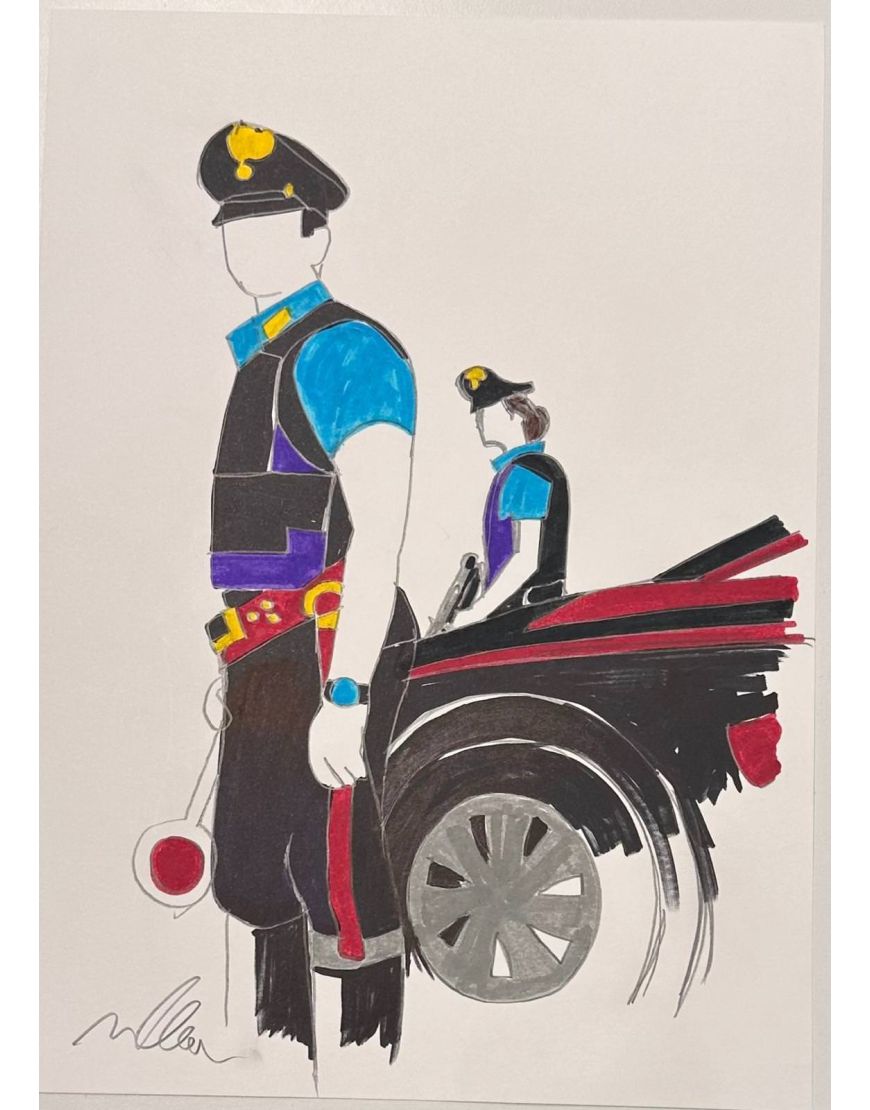 Carabiniere in carrozza