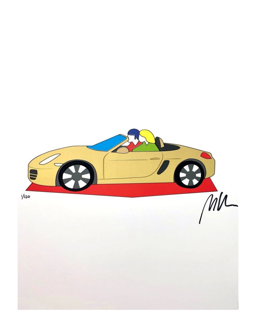 Porsche Or - Sérigraphie