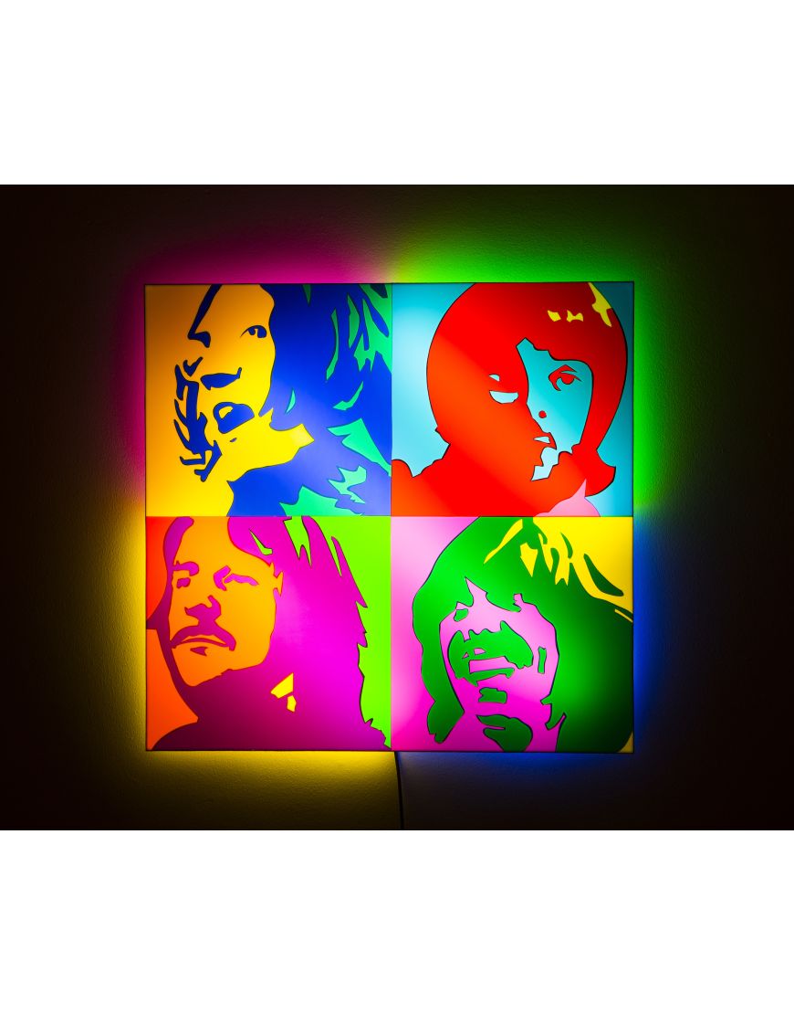 The Beatles (Sculpture lumineuse)