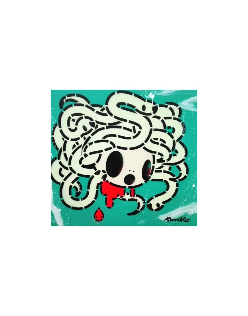 Medusa verdeacqua