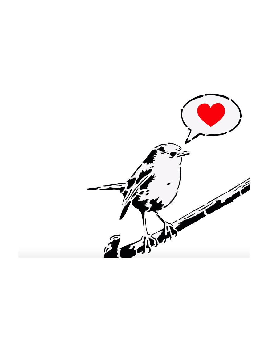 Free as a Bird - Serigrafia Polimaterica