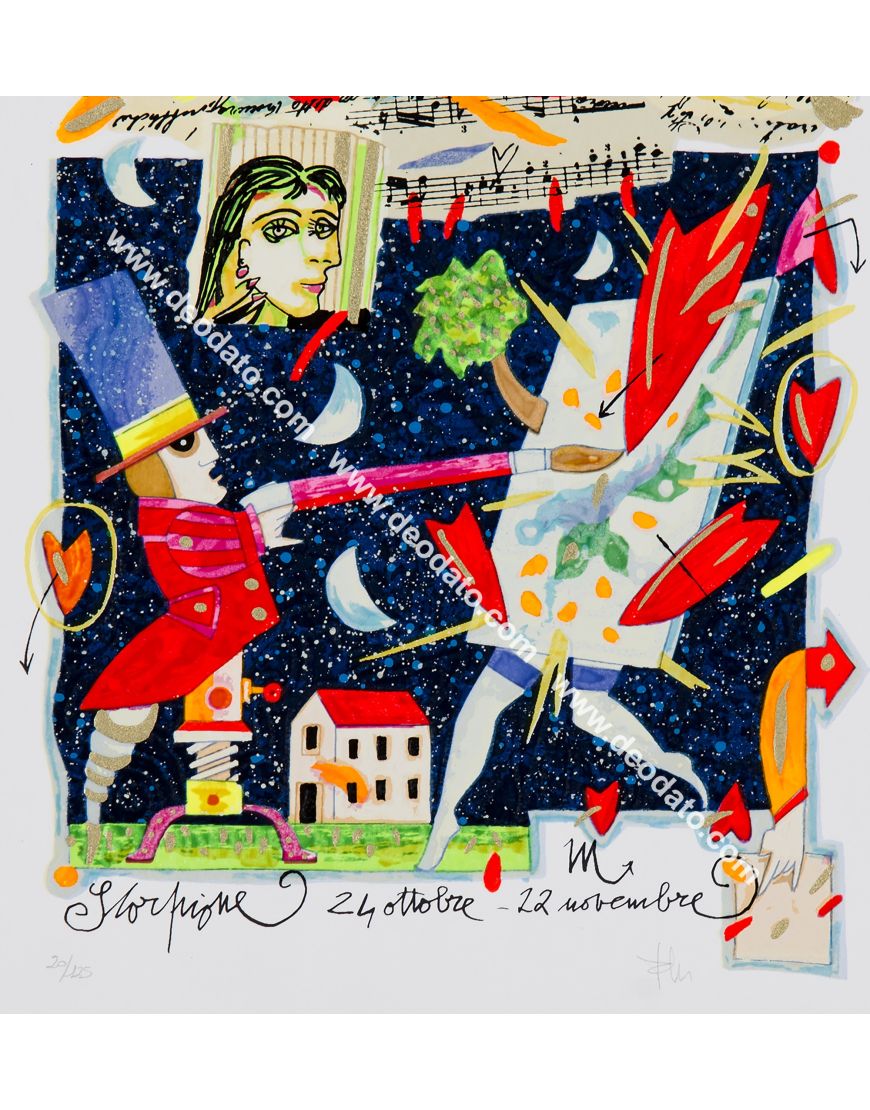 Scorpione - I segni dello zodiaco (fondo bianco)