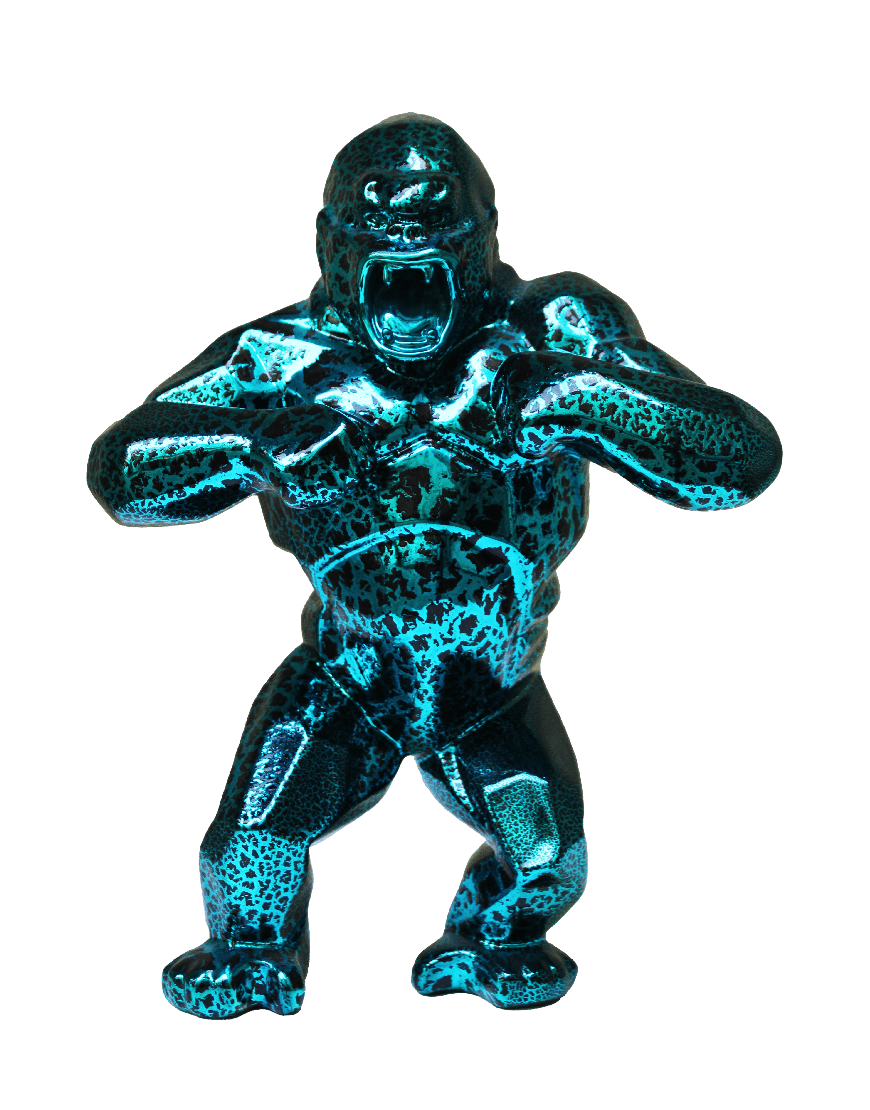 Wild Kong - Resin Crackled Blue