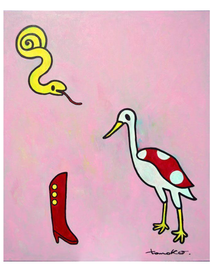 Eden - Heron looking at Boots and Snake