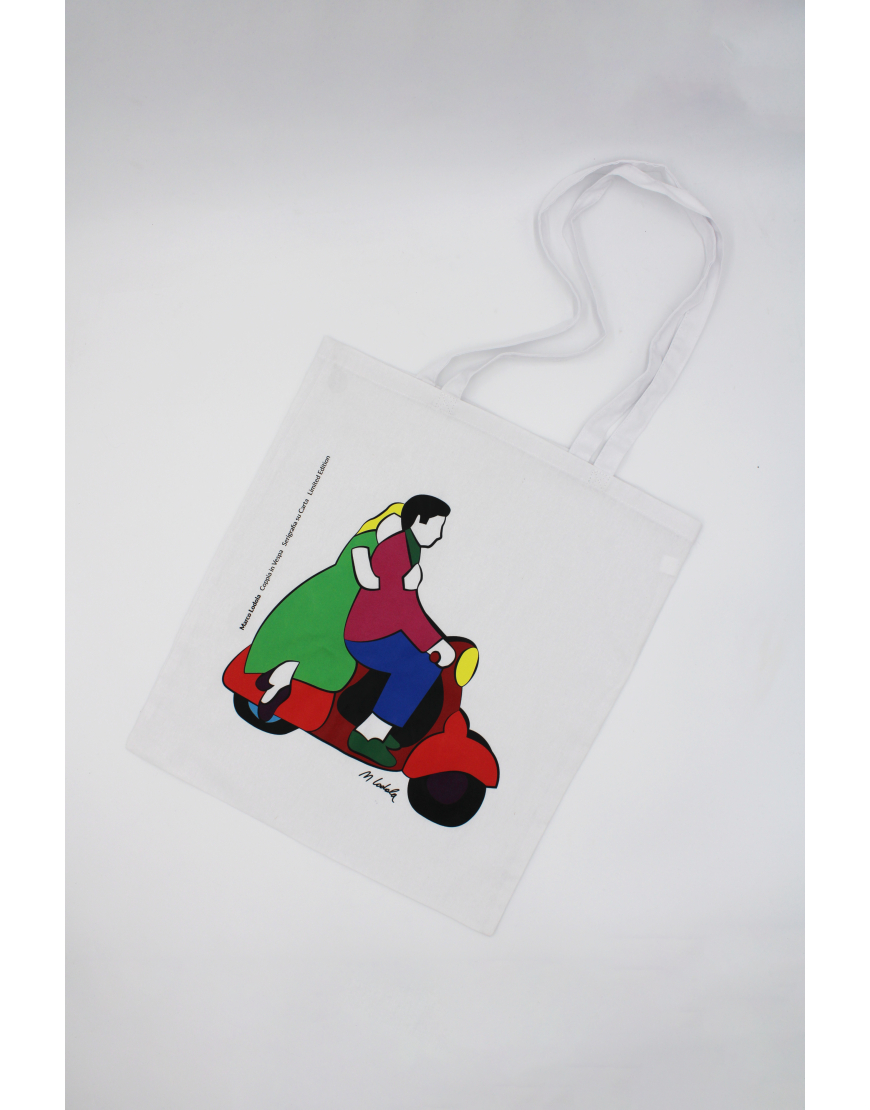 Shopper - Marco Lodola Coppia in Vespa
