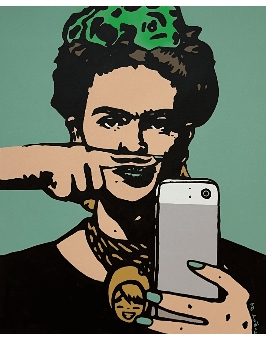 Frida's Selfie - Light Turquoise