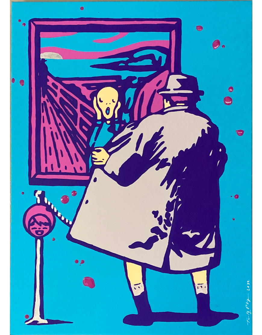 The Scream - Blue Purple