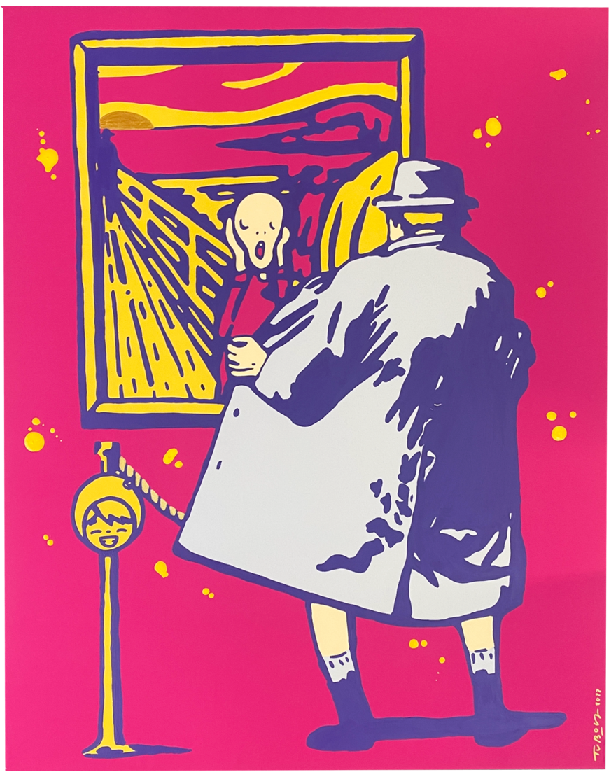 The Scream - Pink Purple