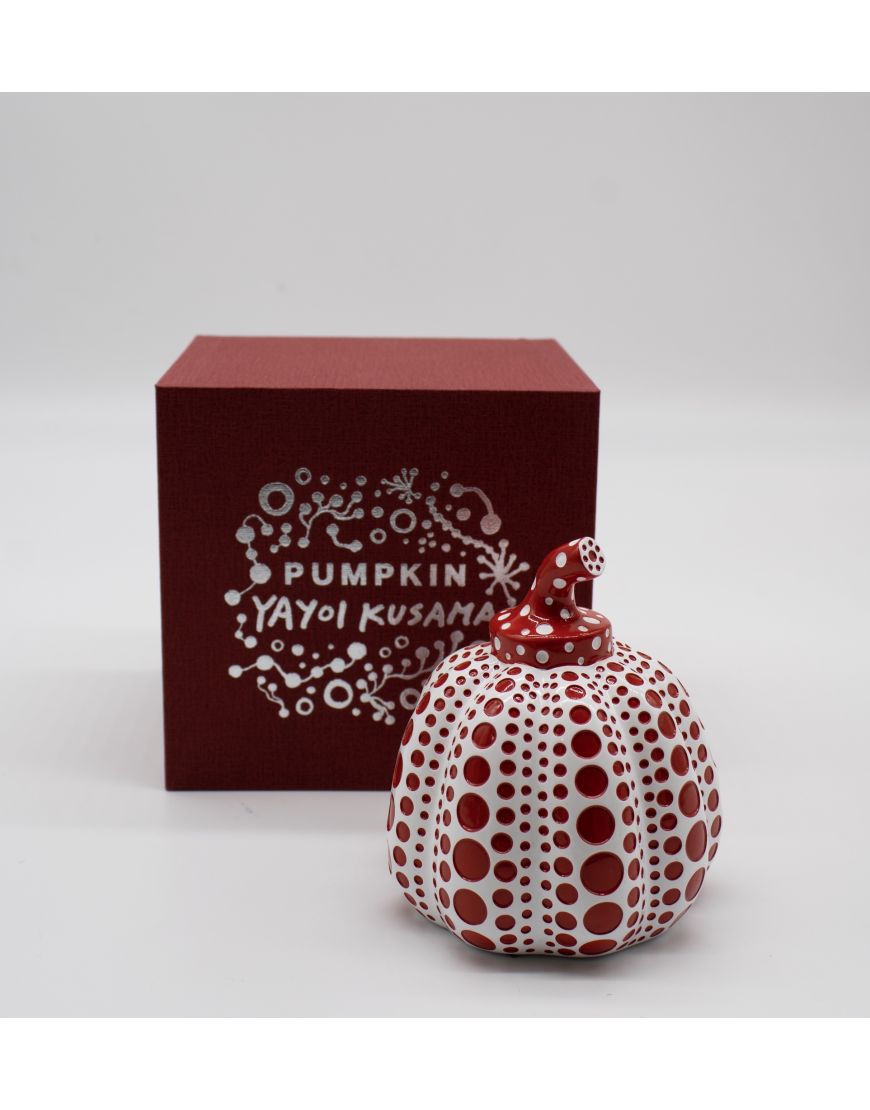 Original Pumpkin Sculpture (Red & White)