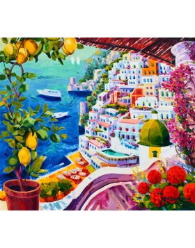 Des splendides citrons encadrent Positano