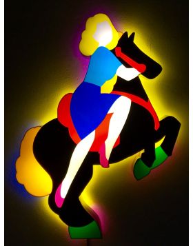 Pin up a Cavallo (sculpture lumineuse)