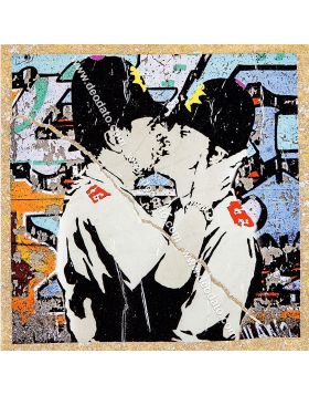 Bisou hommage à Banksy