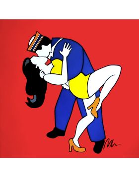 Bacio a Times Square