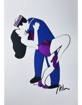 Bacio a Times Square - Sérigraphie