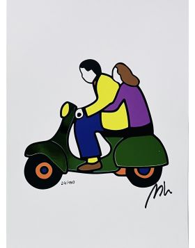 Coppia in Vespa - Sérigraphie