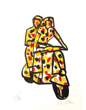 Dior Project Sketch (COPPIA IN VESPA)
