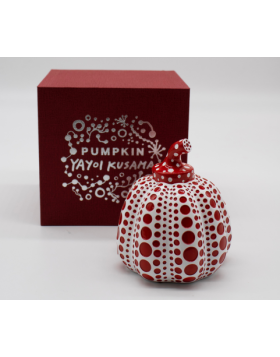 Original Pumpkin Sculpture (Red & White)
