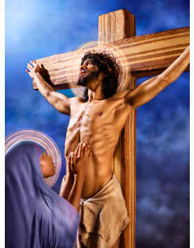 David LaChapelle - XII: He dies on the Cross - Edition limitée à 7 exemplaires - Signée à la main