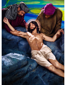 David LaChapelle - XIV: He is Placed in the Sepulchre - Edition limitée à 7 exemplaires - Signée à la main