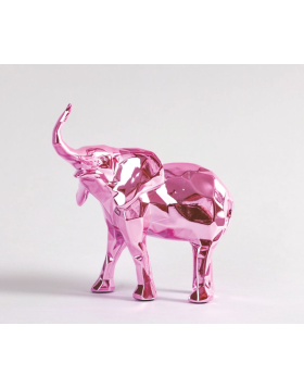Richard Orlinski -Elephant Pink Edition - Sculpture en résine - 14x12x5 cm - Édition ouverte