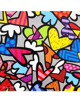 Romero Britto - Night Love - Edition limitée 50 pièces - 2017