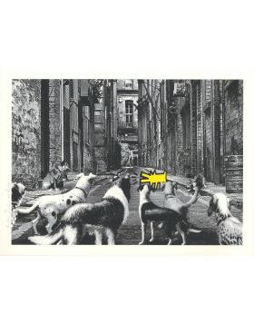 Mr. Brainwash - Alley Dogs - Sérigraphie - 56x76 cm - Edition limitée à 25 exemplaires