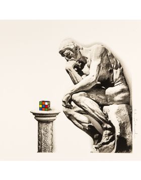 Mr. Brainwash - Rubik's Thinker