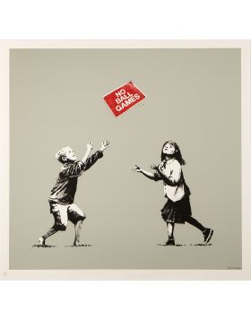 Banksy - No Ball Games - 2009 - Firmato - Edizione Limitata di 250 - CoA Pest Control